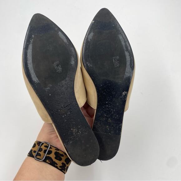 Jenni Kayne Oiled Leather Suede Natural Mules Women’s Slip On‎ 38 well loved - Picture 2 of 6